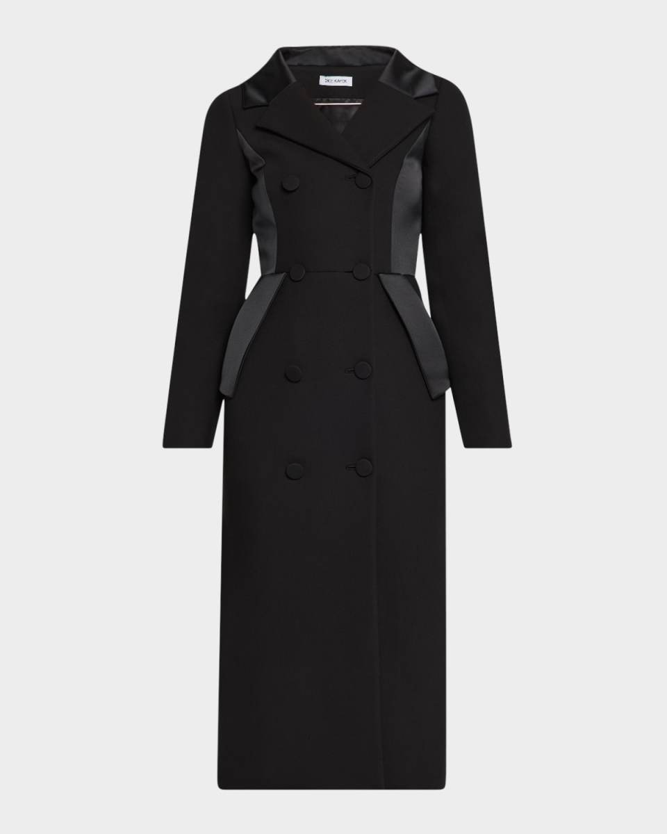 Double-Breasted Tailored Midi Dress